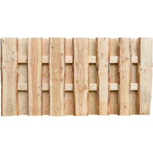 T & J Zaunelement Lärche, Jütland-Serie, 180x90 cm. Sichtschutzzaun aus naturbelassenem Lärchenholz.