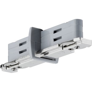 Paulmann URail Strom-Trenner für Light&Easy Schienensystem, silberfarben.