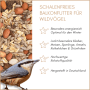 Supravit Balkonfutter für Wildvögel: Schalenfreie Körnermischung mit Nüssen und einem Kleiber. Energiereich für Balkon & Garten.