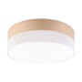 Lamkur LED-Deckenleuchte Dafne, Ø 45 cm, Furnier/Weiß. Runde Form, modernes Design.