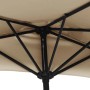 vidaXL Balkon-Sonnenschirm mit Alu-Mast Taupe 300x155 cm Halbrund 44594_7