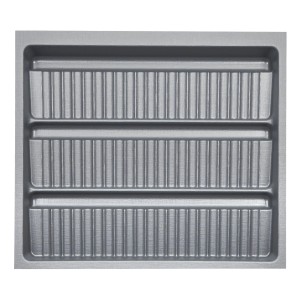 SOTECH ORGA-BOX-3 Gewürzgläsereinsatz Tiefe 473 mm Höhe 50,5 mm Silbergrau Schubladeneinsätze Breite 491 mm
