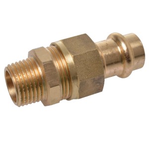 Kirchhoff RG-Verschraubung, flachdichtend, 22 mm x 26,4 mm (3/4 AG), Muffe, blank