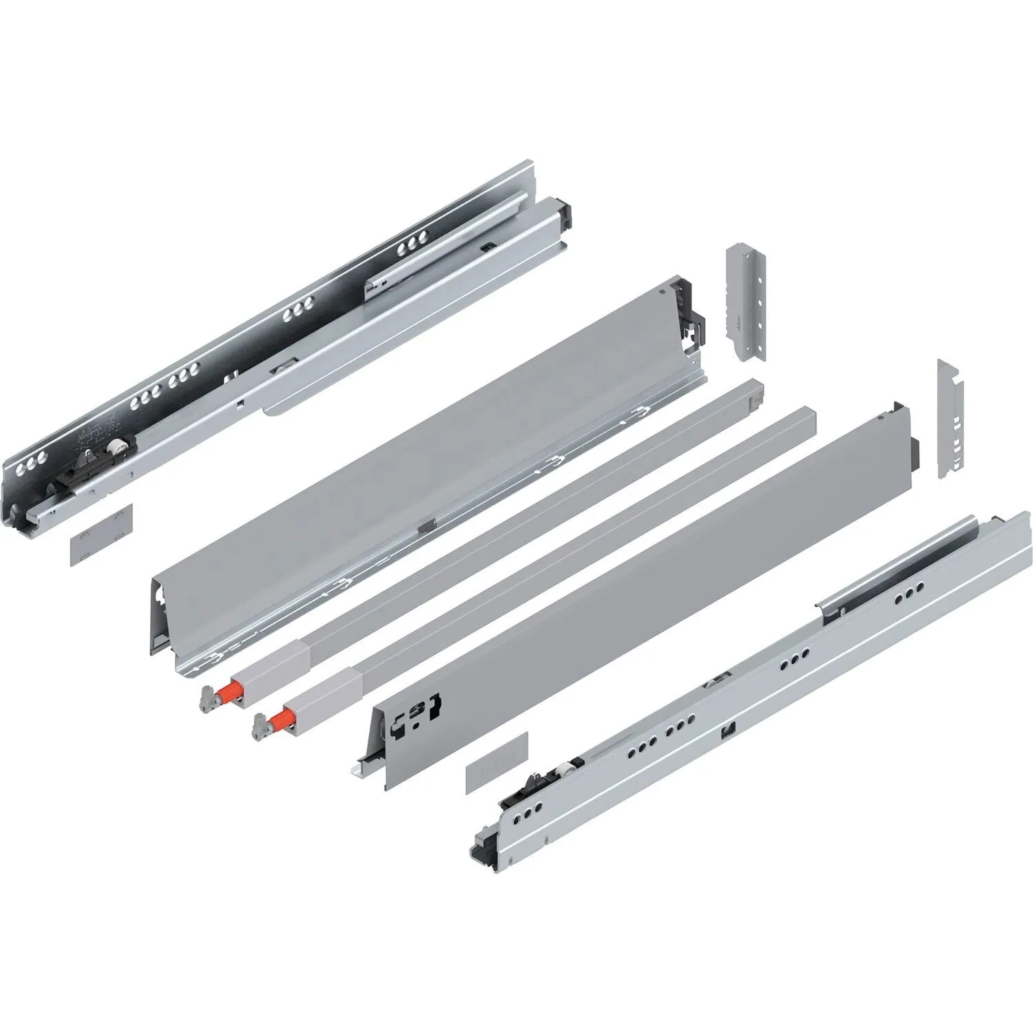 Blum C-Reling Tandembox antaro Vollauszug Blumotion 650 mm 65 kg Grau 1 Paar