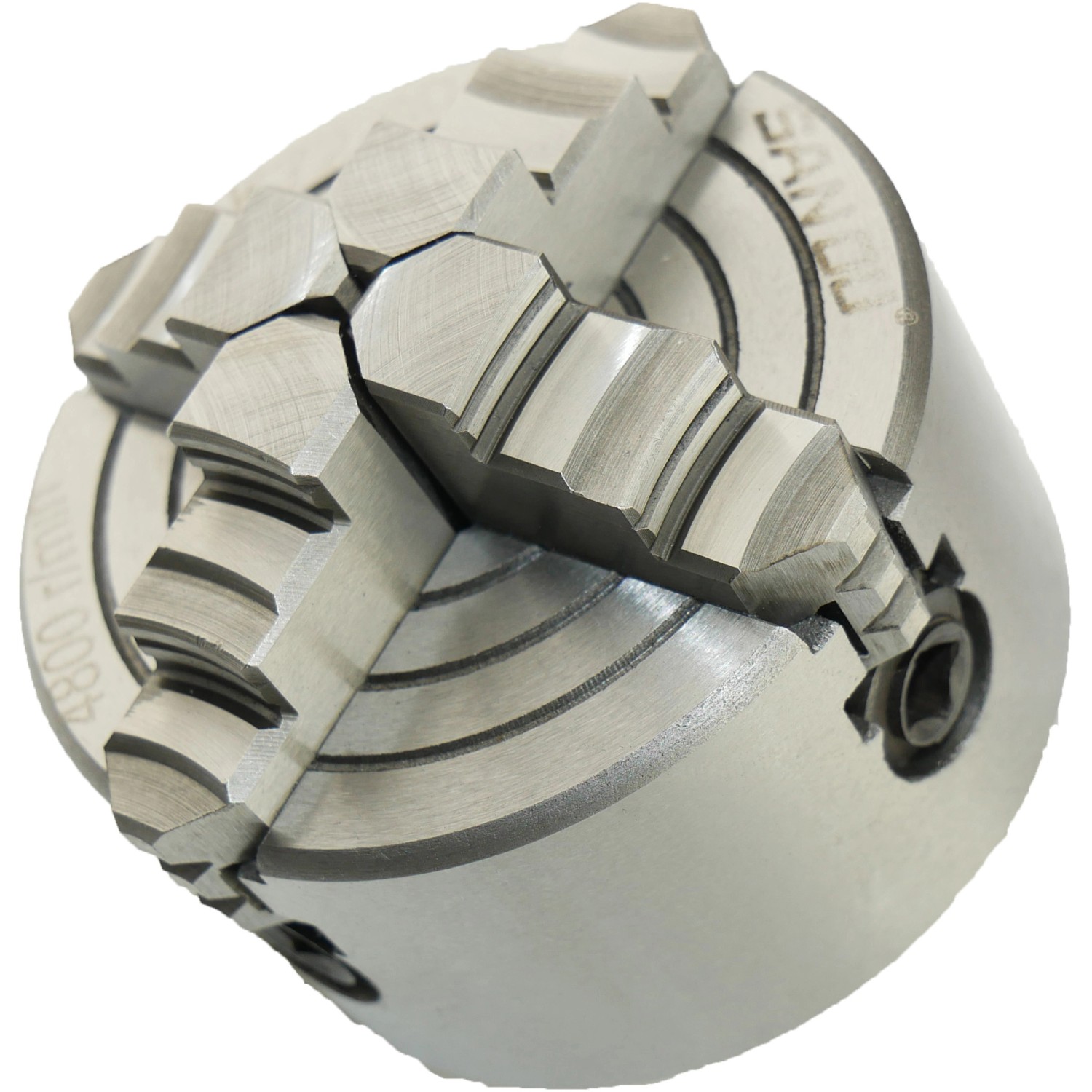 Rotwerk Planscheibe 8 cm für Drehmaschinen: Spannbacken und Umkehrbacken für exzentrische Arbeiten.