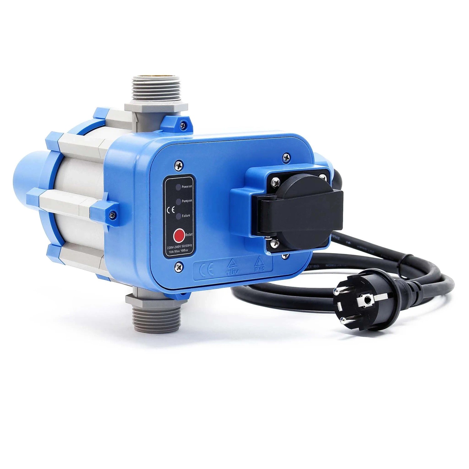 Wiltec Druckschalter Epc-1.1 230V 1-Phasig Pumpensteuerung Hauswasserwerk