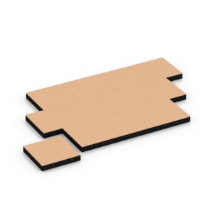 WARCO Fallschutzplatten, 50x50x8 cm, sandbeige, für Spielplatz und Outdoor-Bereich.