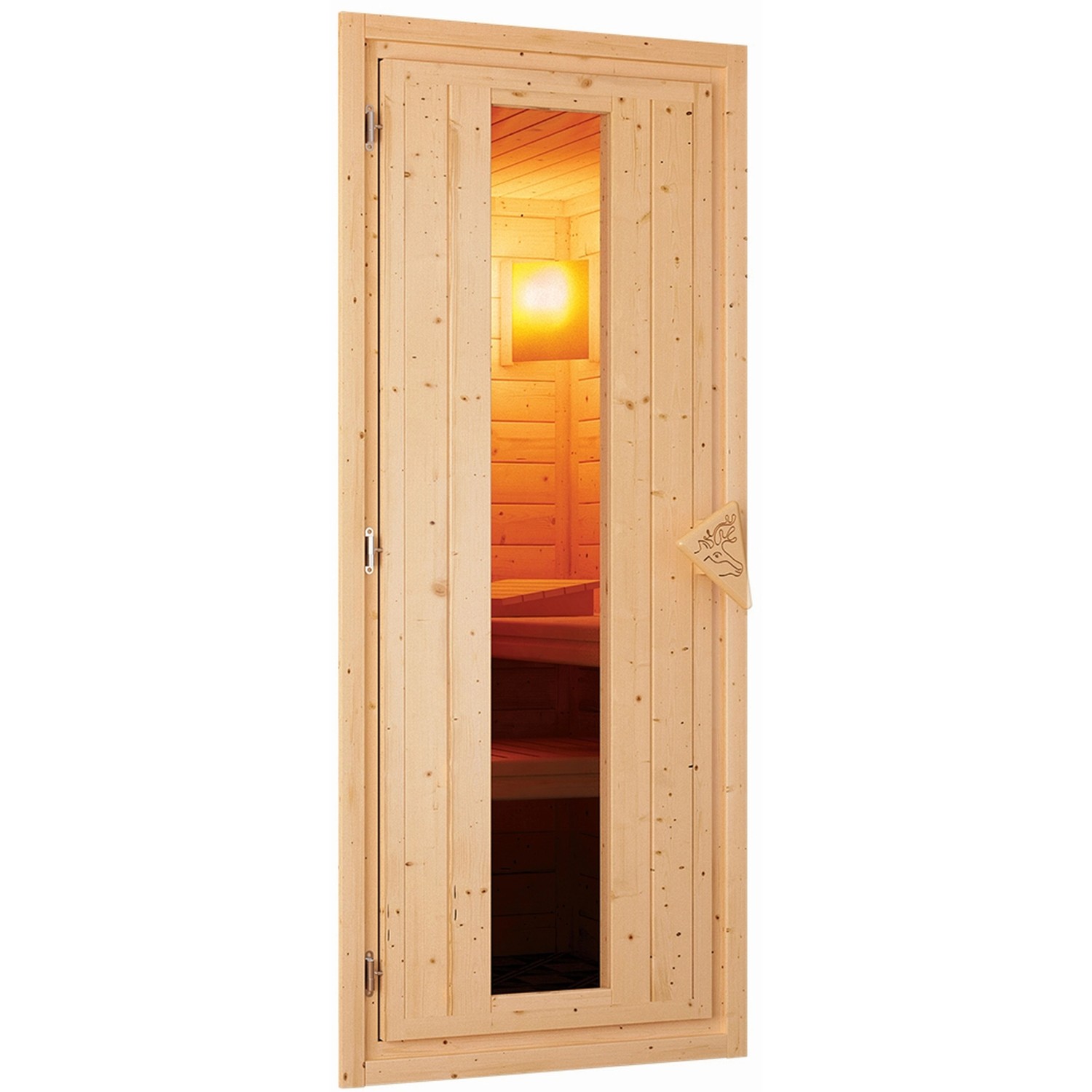 Karibu Türpaket Sauna Energiespartür Holz 38 + 40 mm günstig online kaufen