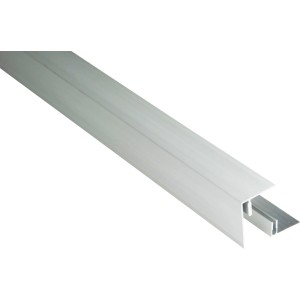 Kovalex Alu-Seitenabschluss in Alufarben, 250cm lang, für Terrassendielen.