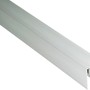 Kovalex Alu-Seitenabschluss in Alufarben, 250cm lang, für Terrassendielen.