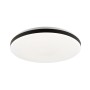 Smarte LED-Deckenleuchte Livio, Ø 38,5 cm, mit RGB & CCT Funktion, weiß-schwarz.