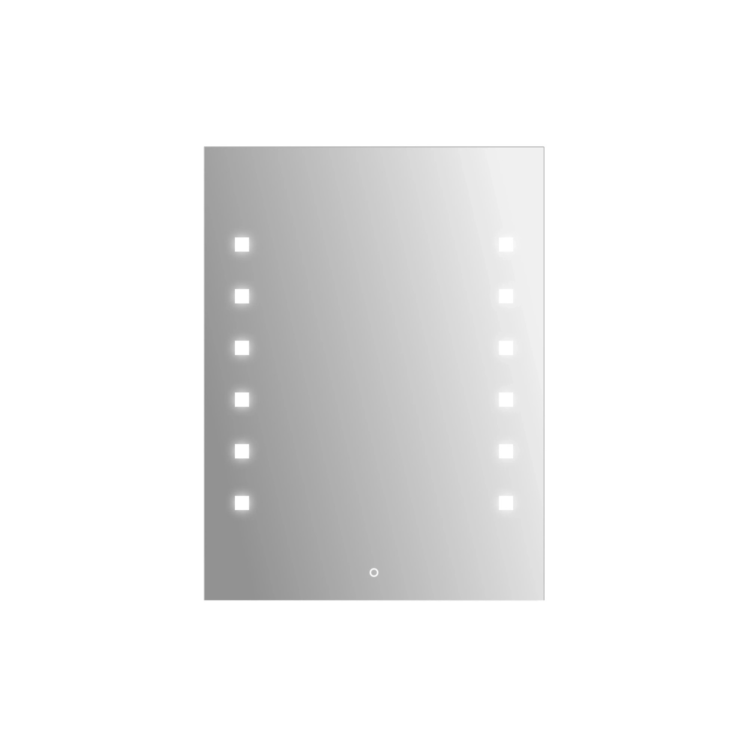 Thumbnail - Kristall-Form LED-Leuchtspiegel Capella II 60 cm x 80 cm Silber