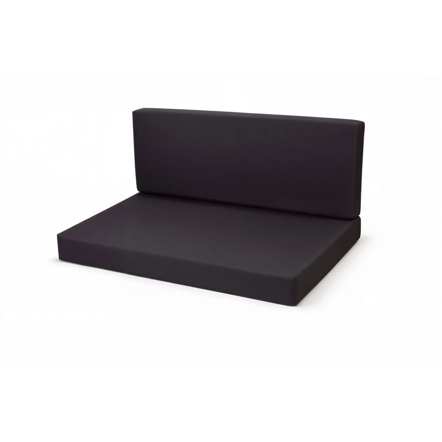 Setgarden Flat Set Palettenkissen 120x50x10cm Sitzkissen + Rückenkissen 120x40x10cm 1tlg Schwarz
