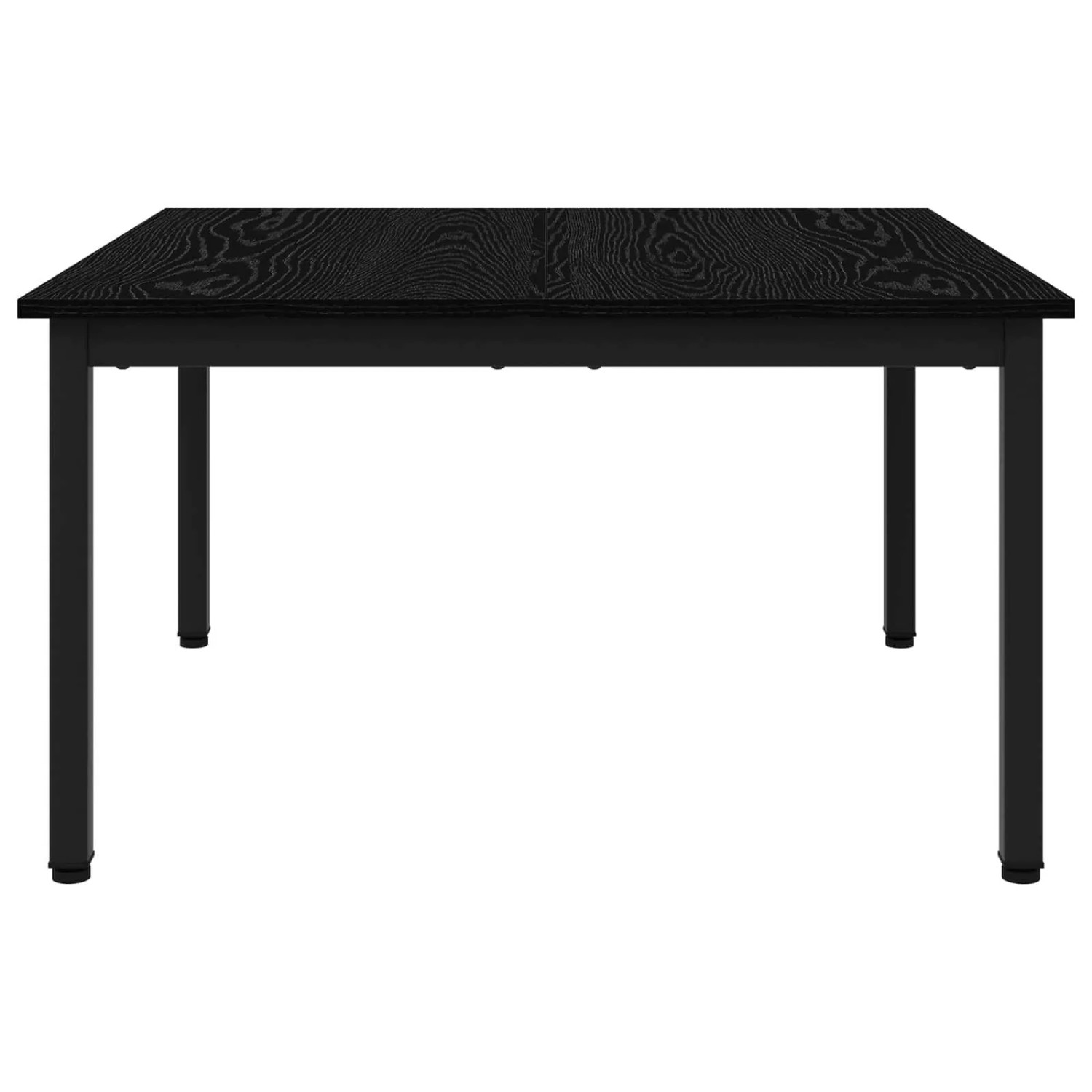 Quadratischer Couchtisch in Schwarz Eichen-Optik von vidaXL, 80x80 cm.