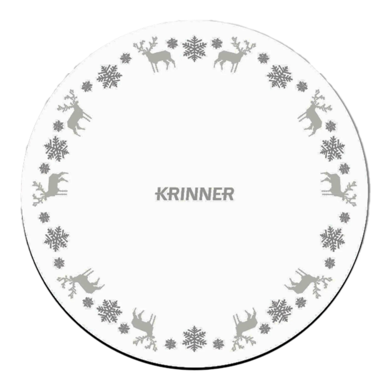 Krinner Weihnachtsbaum-Unterlegdecke Ø 60 cm Weiß
