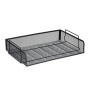 Relaxdays Dokumentenablage Stahl Schwarz Stapelbar 8,5 cm x 36 cm x 25 cm 400 g