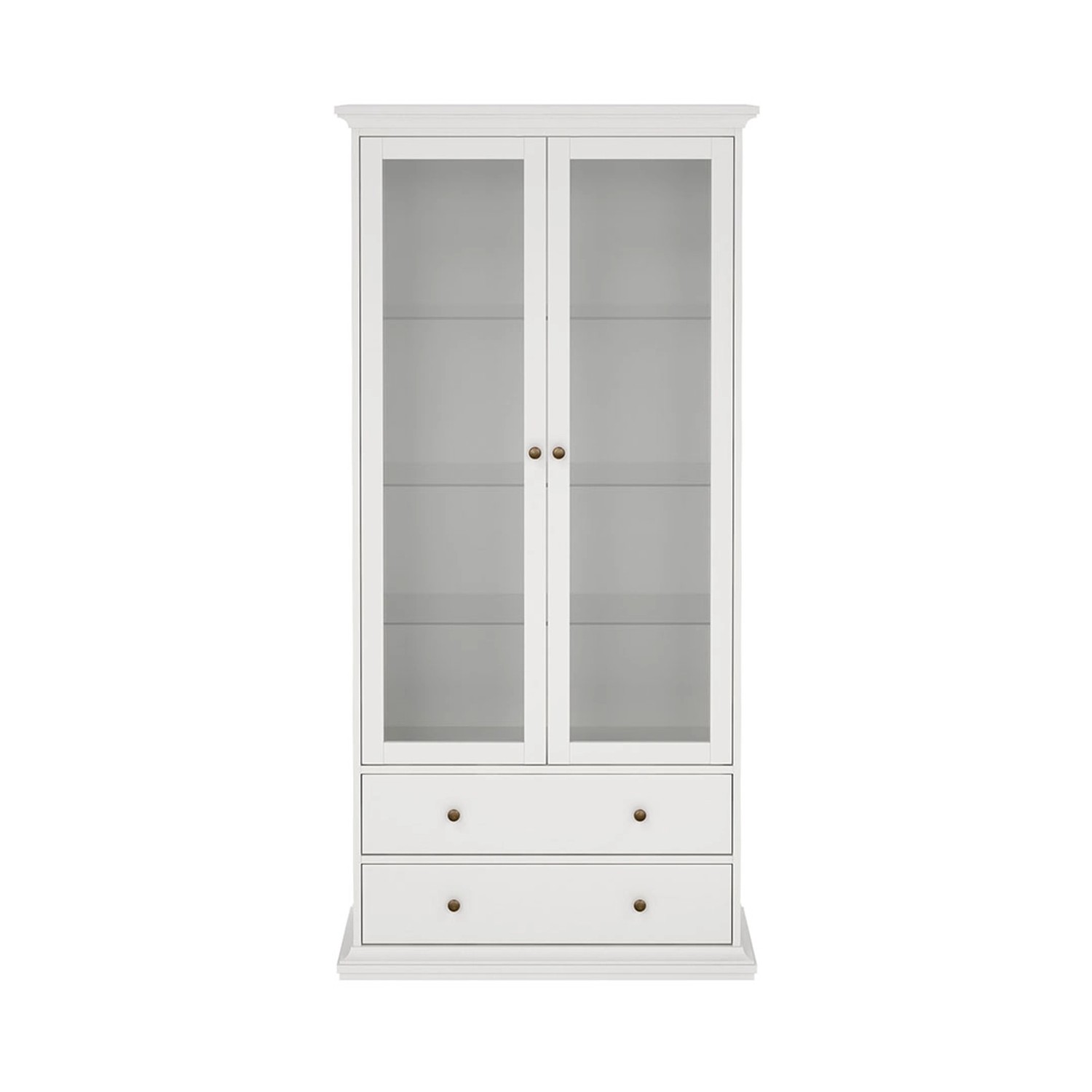 ebuy24 Venedig Vitrinenschrank 2-Türig mit 2 Schubladen Breite 97 cm Höhe 2 günstig online kaufen