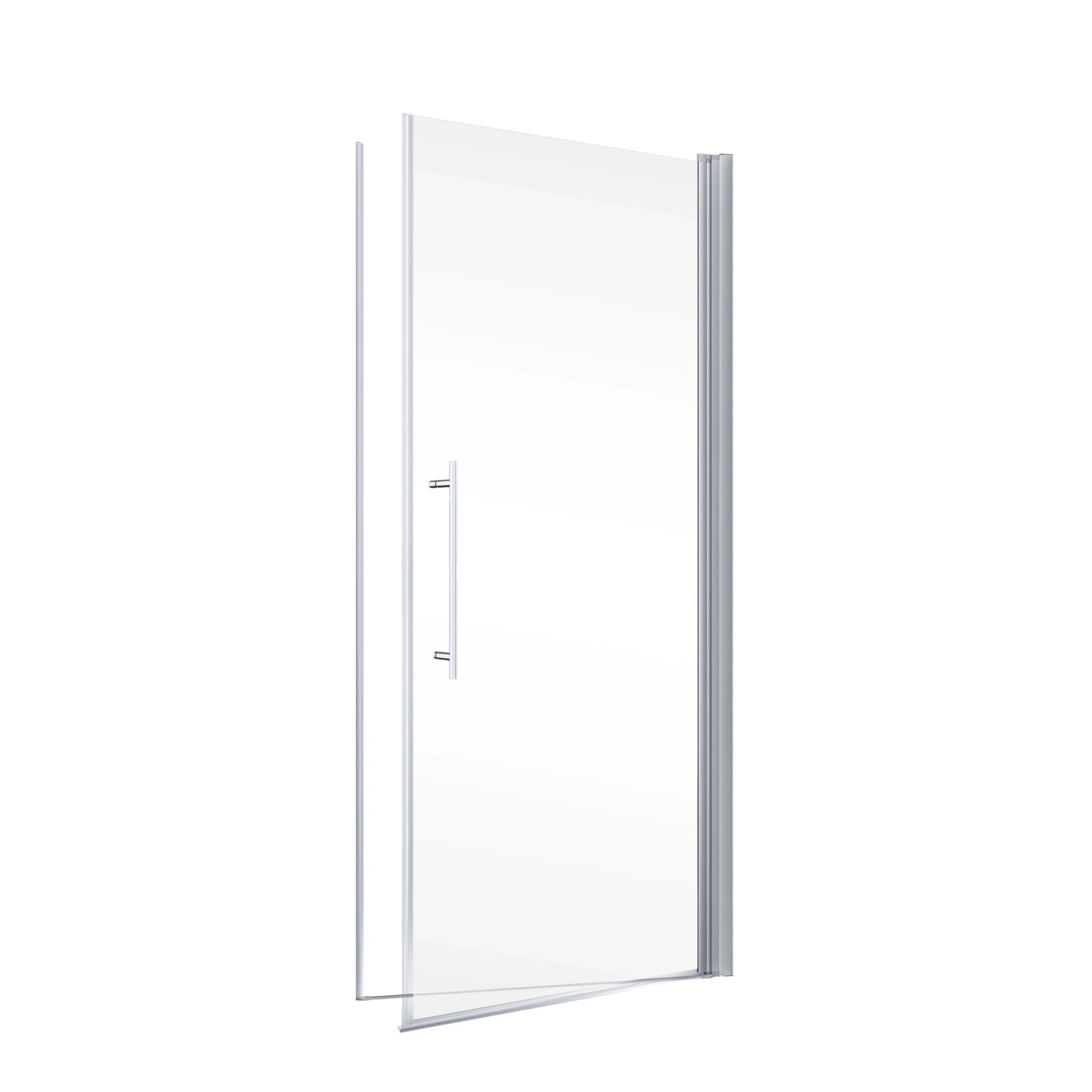 Schulte Alexa Style 2.0 Drehtür für Nische, 90x192 cm, mit Griff und transparentem Glas.