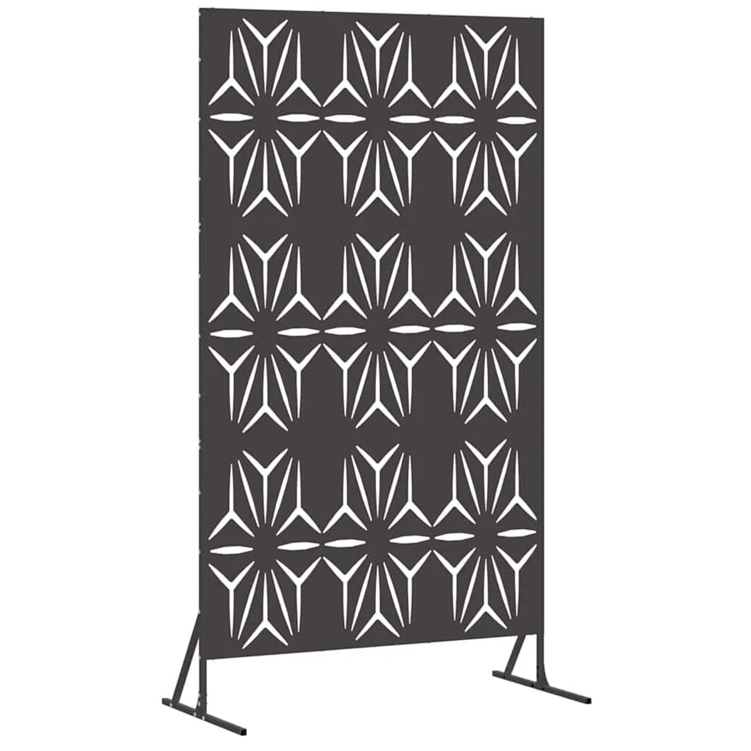 vidaXL Sichtschutz Schwarz 100 x 50 x 180 cm Stahl 868584 günstig online kaufen