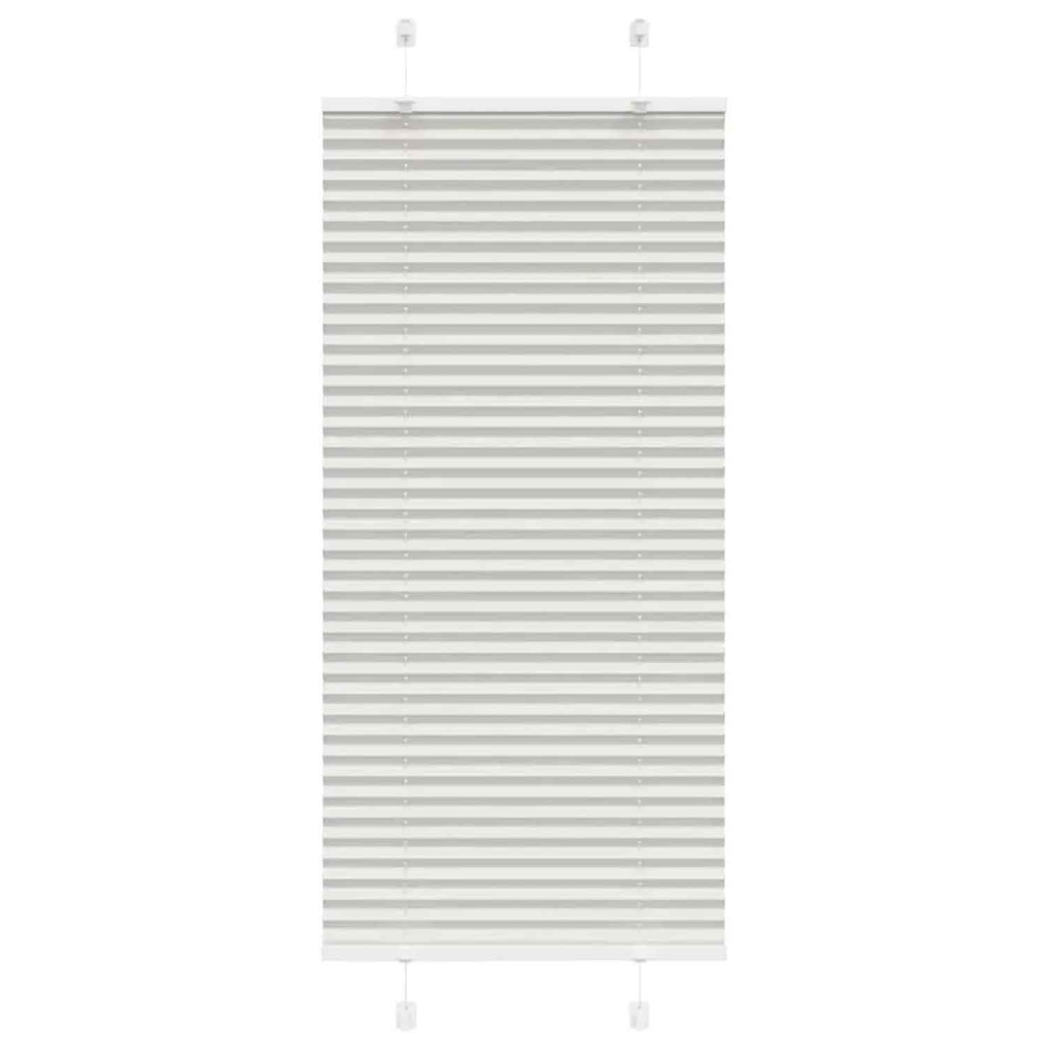 vidaXL Plissee Hellgrau 55x150 cm Stoffbreite 54,4 cm Polyester 4015338 günstig online kaufen