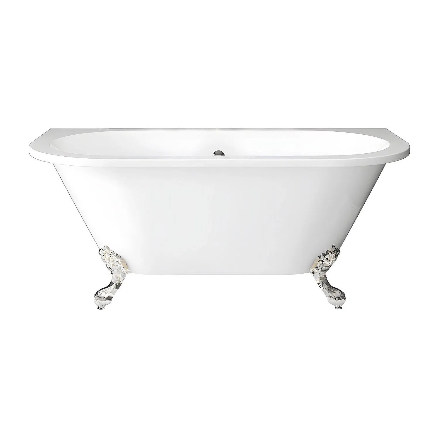 Vente-unique Freistehende Badewanne Mit Füßen Sparus Weiß 150 cm