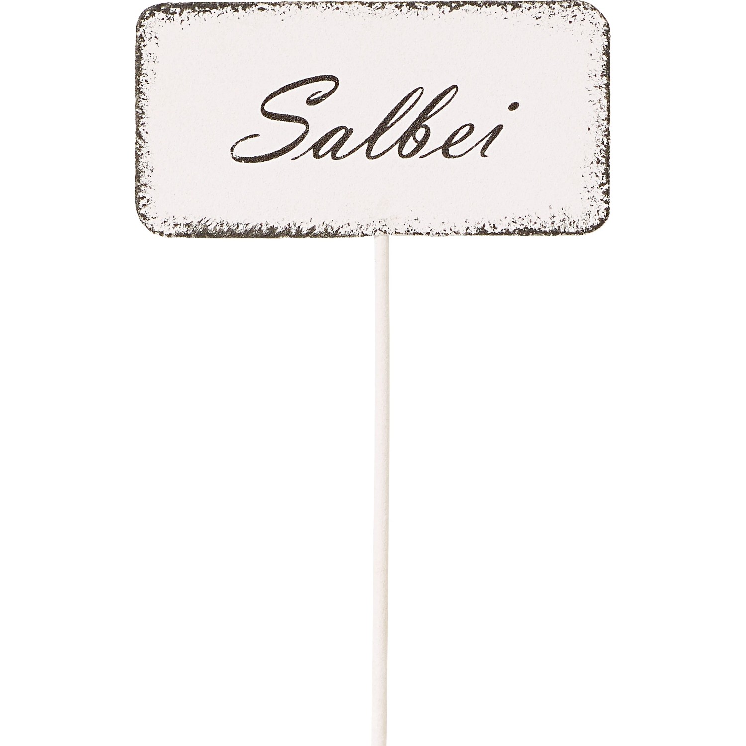Kräuterstecker Salbei 30 cm x 2 cm x 7 cm Weiß