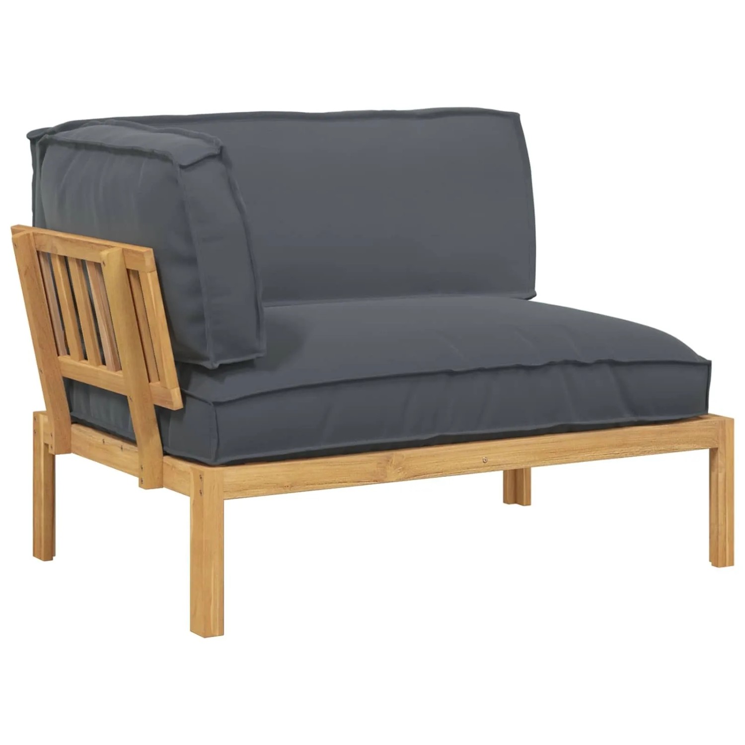 vidaXL Sofa Set Uni Anthrazit 133 x 92 x 69 cm Massivholz Akazie 3418166