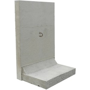 Grauer EHL L-Stein Stützwinkel, 50x155 cm, zur Abstützung von Hängen und für den Gartenbau.