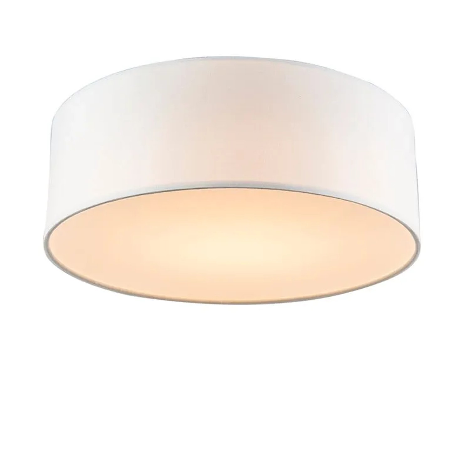 QAZQA Deckenleuchte Weiß 30 cm inkl  LED Drum LED