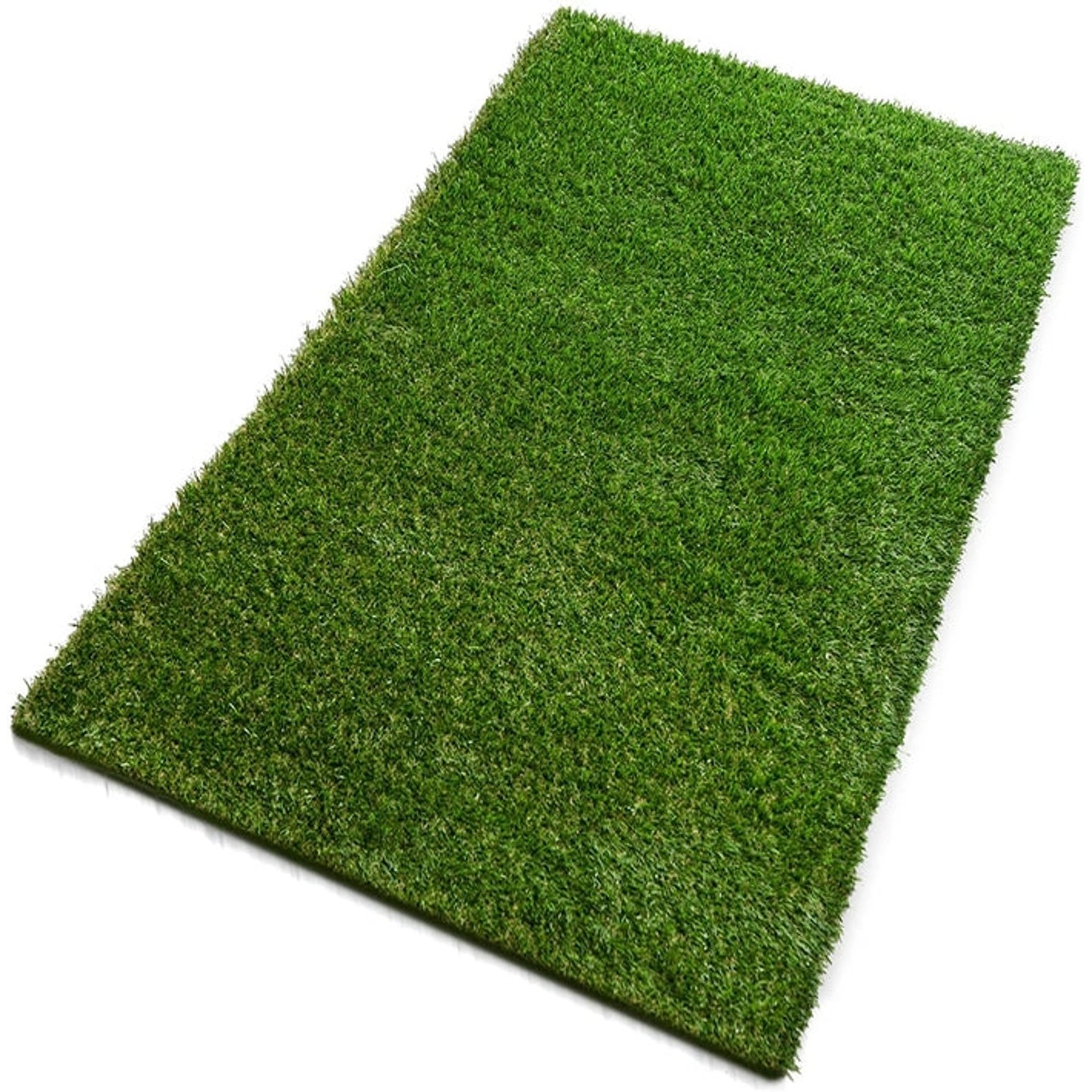 Kunstrasen Nantes, 40mm hoch, UV-beständig, 200x600cm. Grüner Rasenteppich für Balkon und Terrasse.