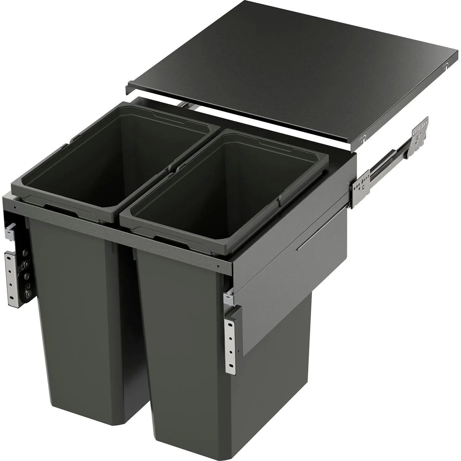 Vauth-Sagel Abfalltrennsystem Envi Space Xx Pro S Korpusbreite 600 mm 2x44, Lava