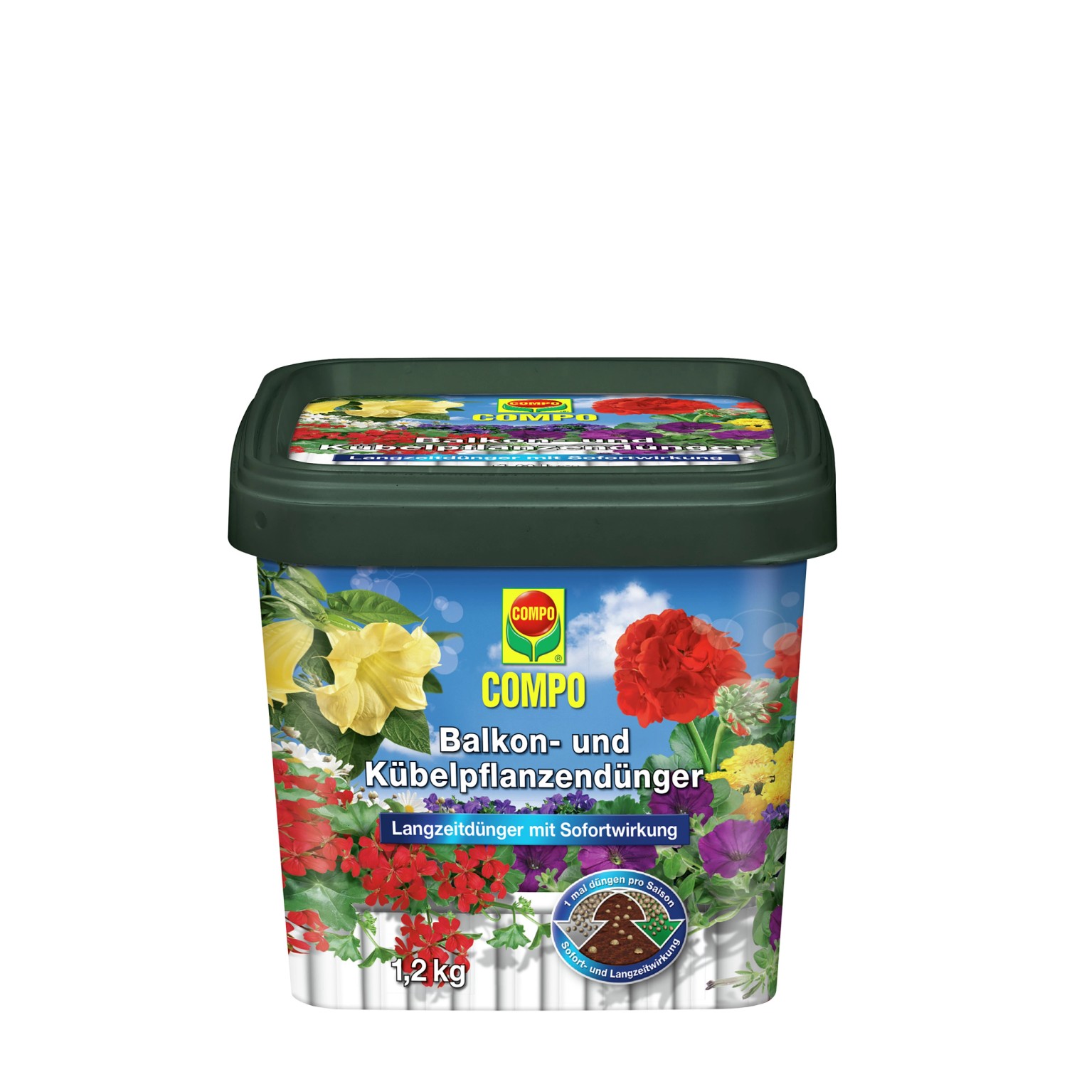 Compo Balkon- und Kübelpflanzendünger 1,2 kg günstig online kaufen