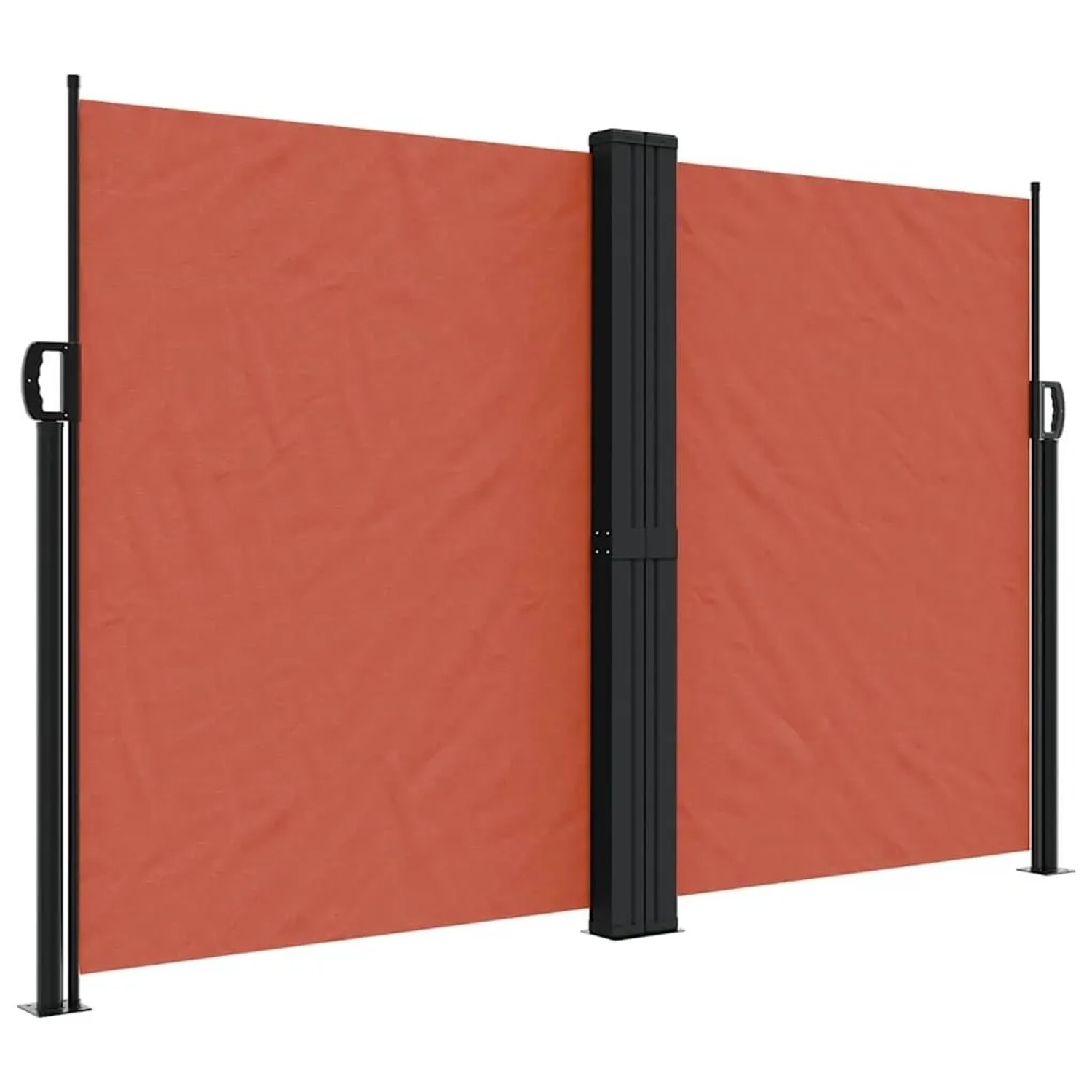 vidaXL Seitenmarkise Ausziehbar Terrakottarot 160x1200 cm 4004828