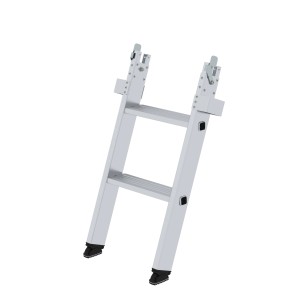 PROREGAL Einsteckteil für Stufen-Anlegeleiter LKW, Aluminium, 2 Stufen.