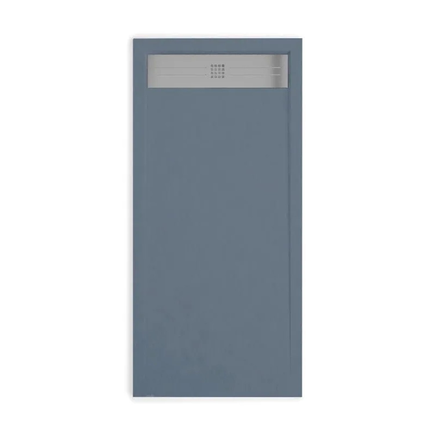 Stano Mineralguss-Duschwanne Extra Flach Elite Anthrazit Edelstahl Ablaufabdeckung 90x190cm