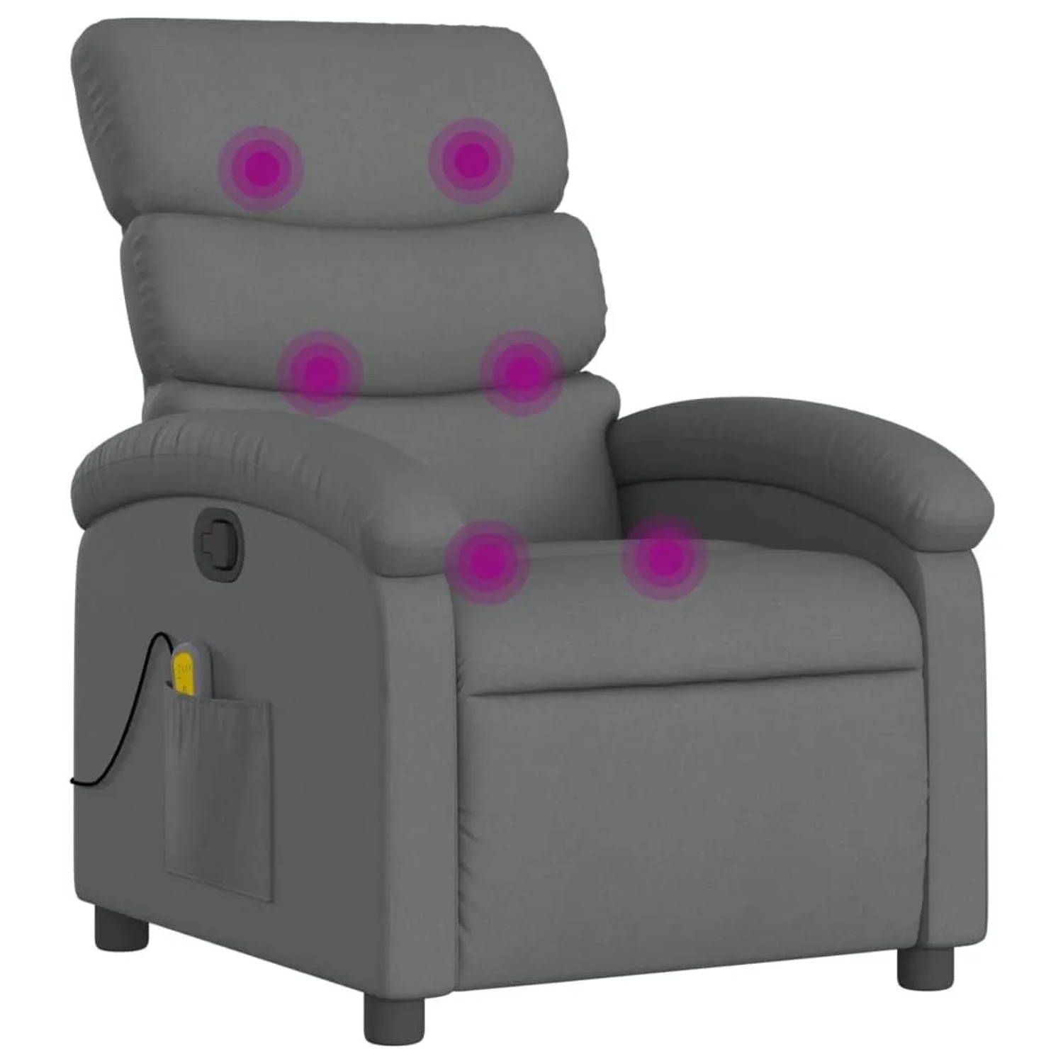 vidaXL Massage-Relaxsessel Stoff Dunkelgrau 3205365 günstig online kaufen