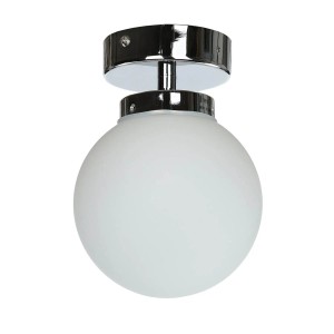 EASYLIGHT Deckenlampe Kugel Schirm Rund Ø 15 cm Metall Glas E14