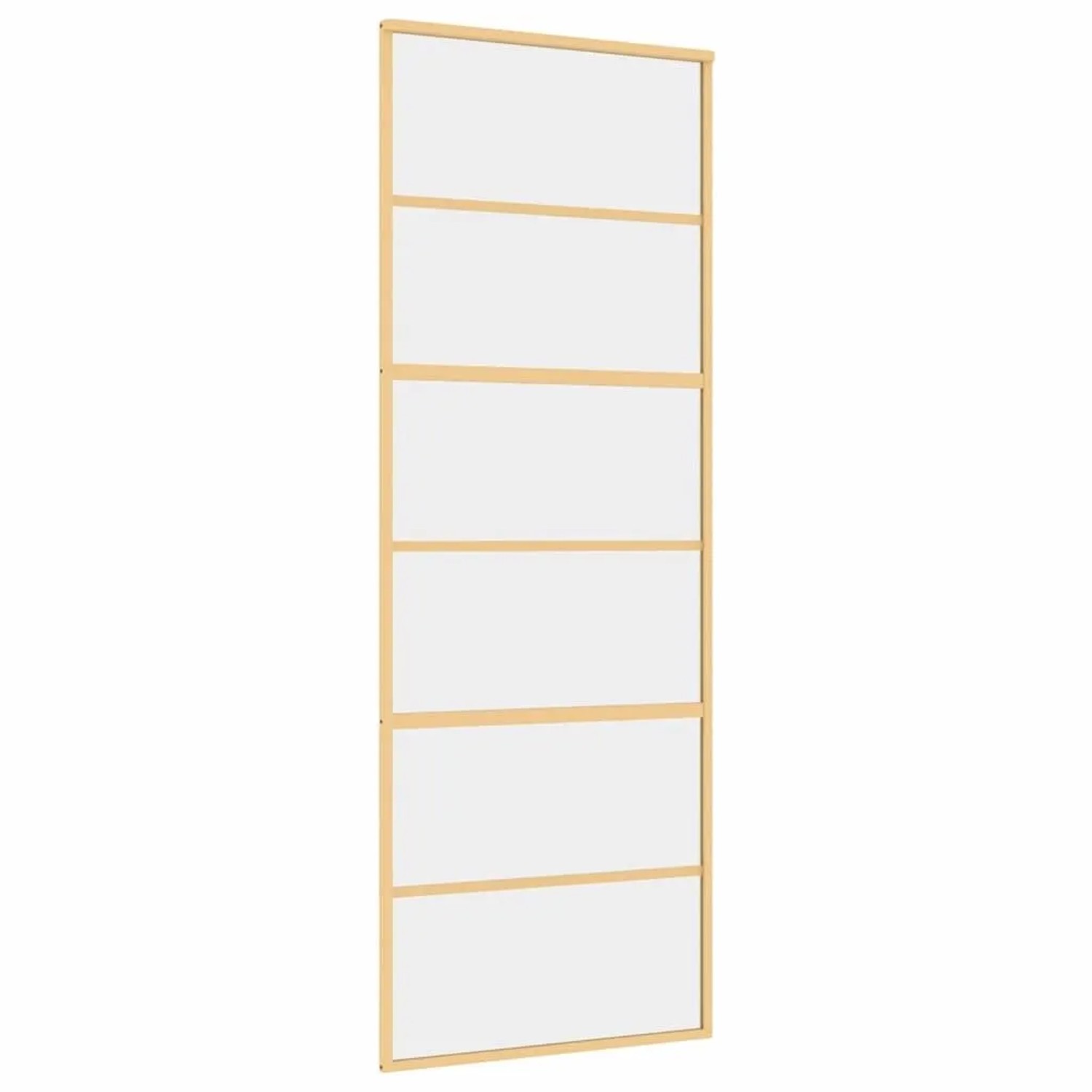 vidaXL Schiebetür Golden 76x205 cm ESG-Klarglas und Aluminium 155160