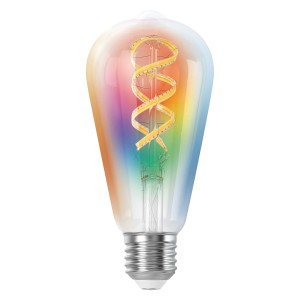 Osram Matter Edison E27 Leuchtmittel, dimmbar, mit farbigem Glas und Retro-Glühfaden.