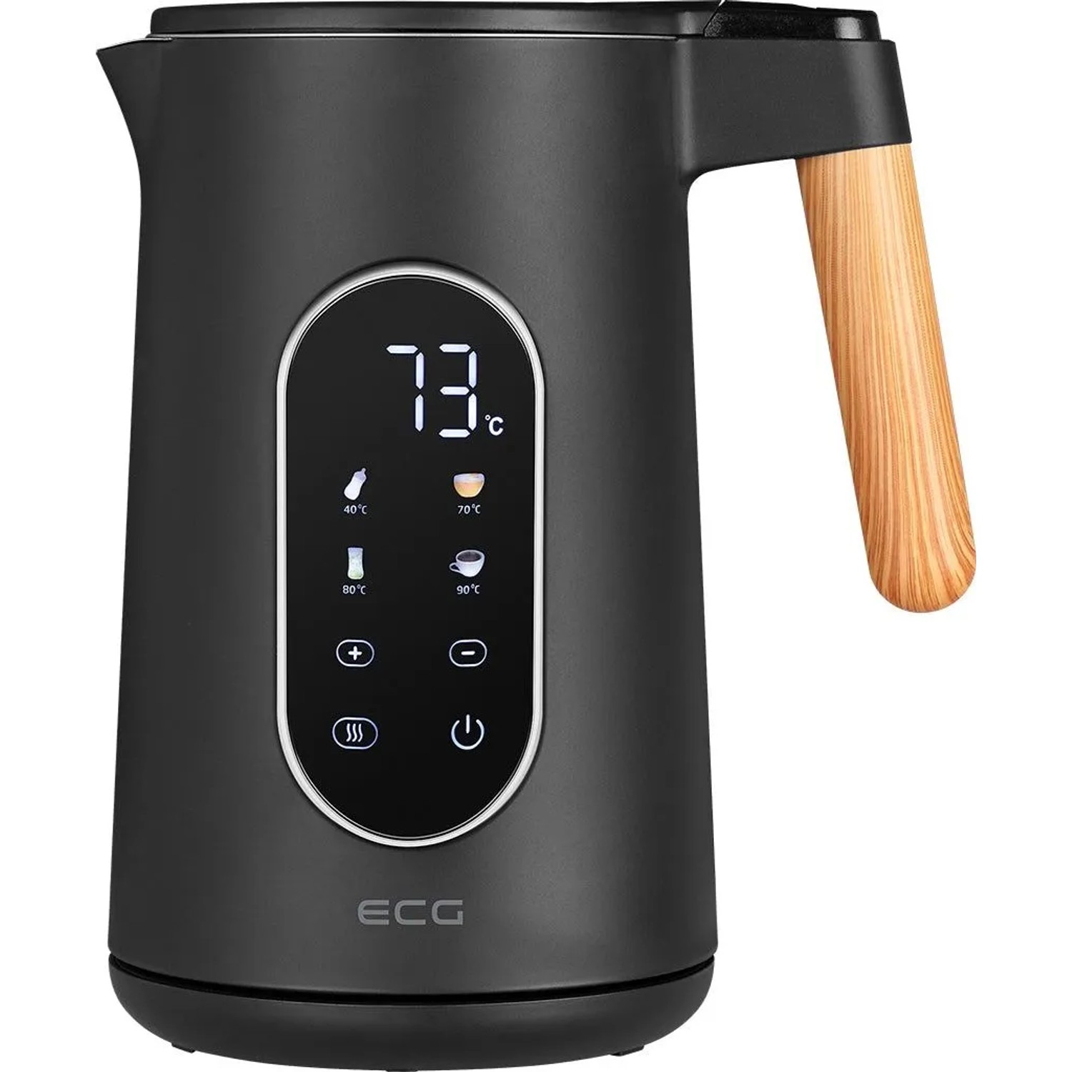 ECG Wasserkocher RK 1799 Smart Black 1,7, Schwarz