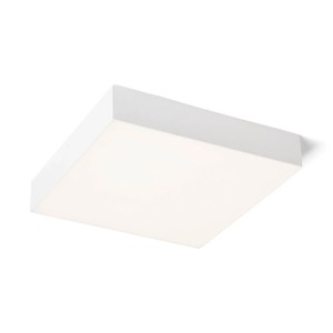 Weiße, quadratische Rendl LED Deckenleuchte Larisa Sq 30 mit schmalem Rahmen.