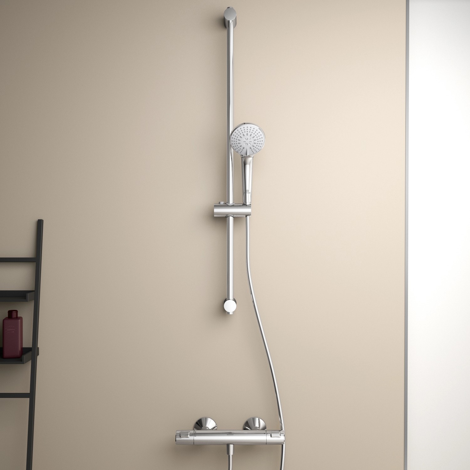 Ideal Standard Brausekombination Ceratherm T25 mit Brausestange, Chrom.