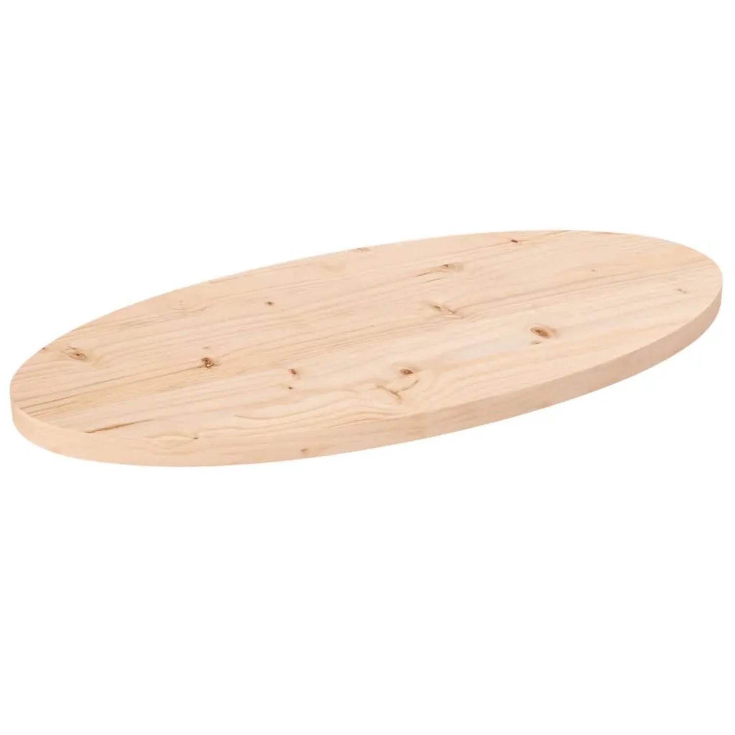 vidaXL Tischplatte 70x35x2,5 cm Massivholz Kiefer Oval 824315