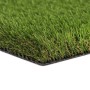 Detailaufnahme: Primaflor Kunstrasen Jazz Grün, dichte Grasnarbe, naturgetreue Optik.