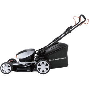 Yard Force 60V Akku-Rasenmäher LM M46B Set mit Akku und Ladegerät.