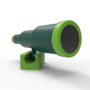 Dunkelgrünes OutdoorToys Teleskop Zubehör für Spieltürme.