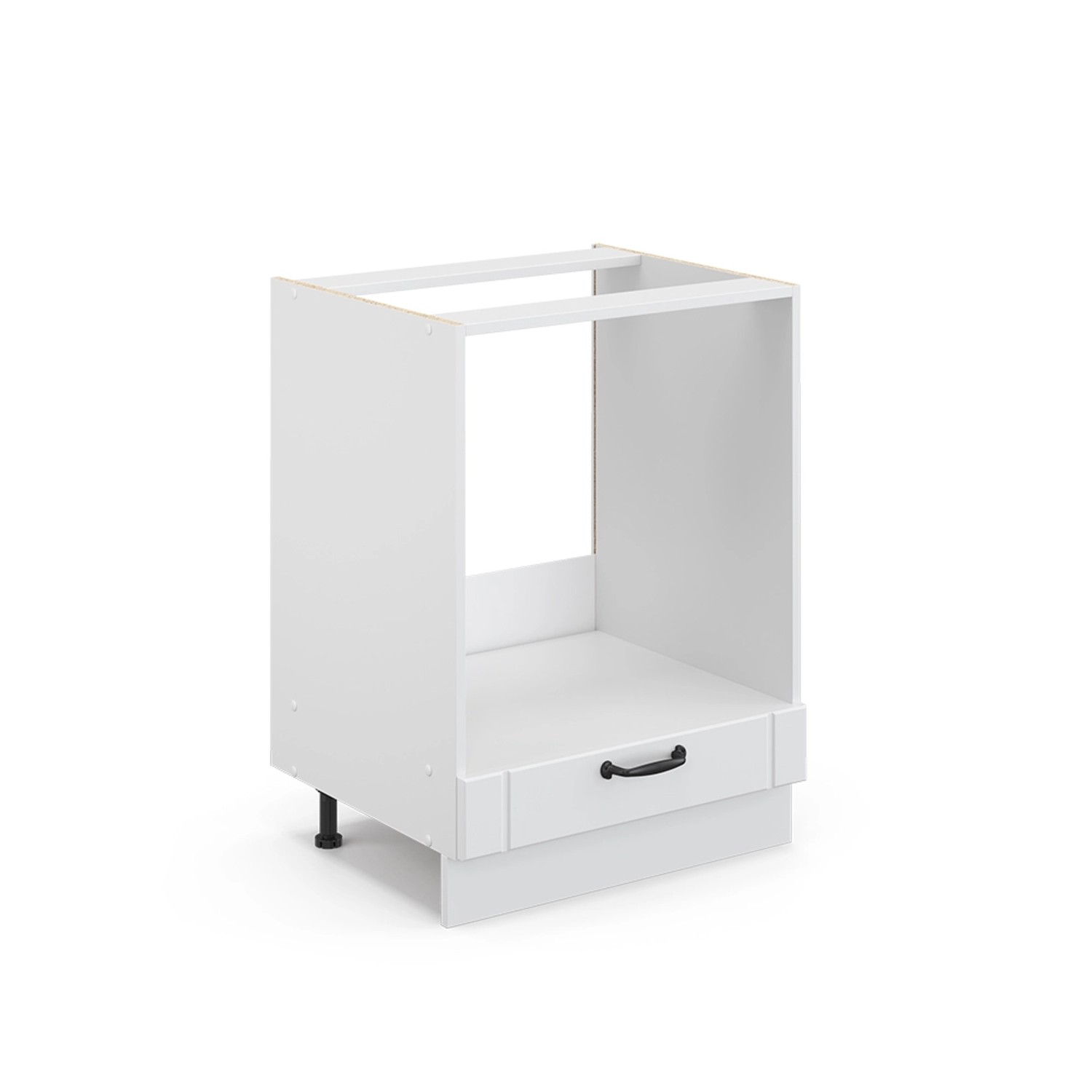 Vicco Herdumbauschrank Fame-Line Herdschrank Weiß Landhaus/Weiß 60 cm AP Ei günstig online kaufen