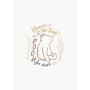 Beiges Winnie the Pooh Wandbild (50x70 cm) von Komar für Kinderzimmer.
