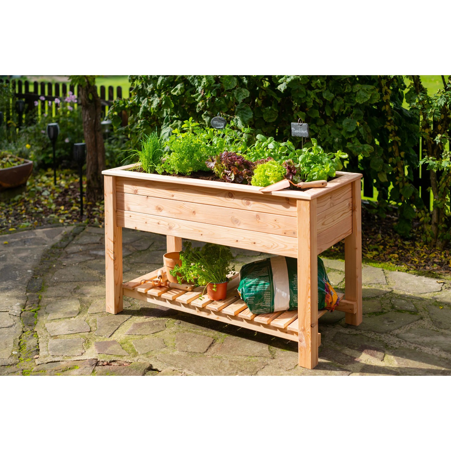 Westmann Hochbeet Holz inkl. Ablage 120 x 65 x 75 cm kaufen bei OBI