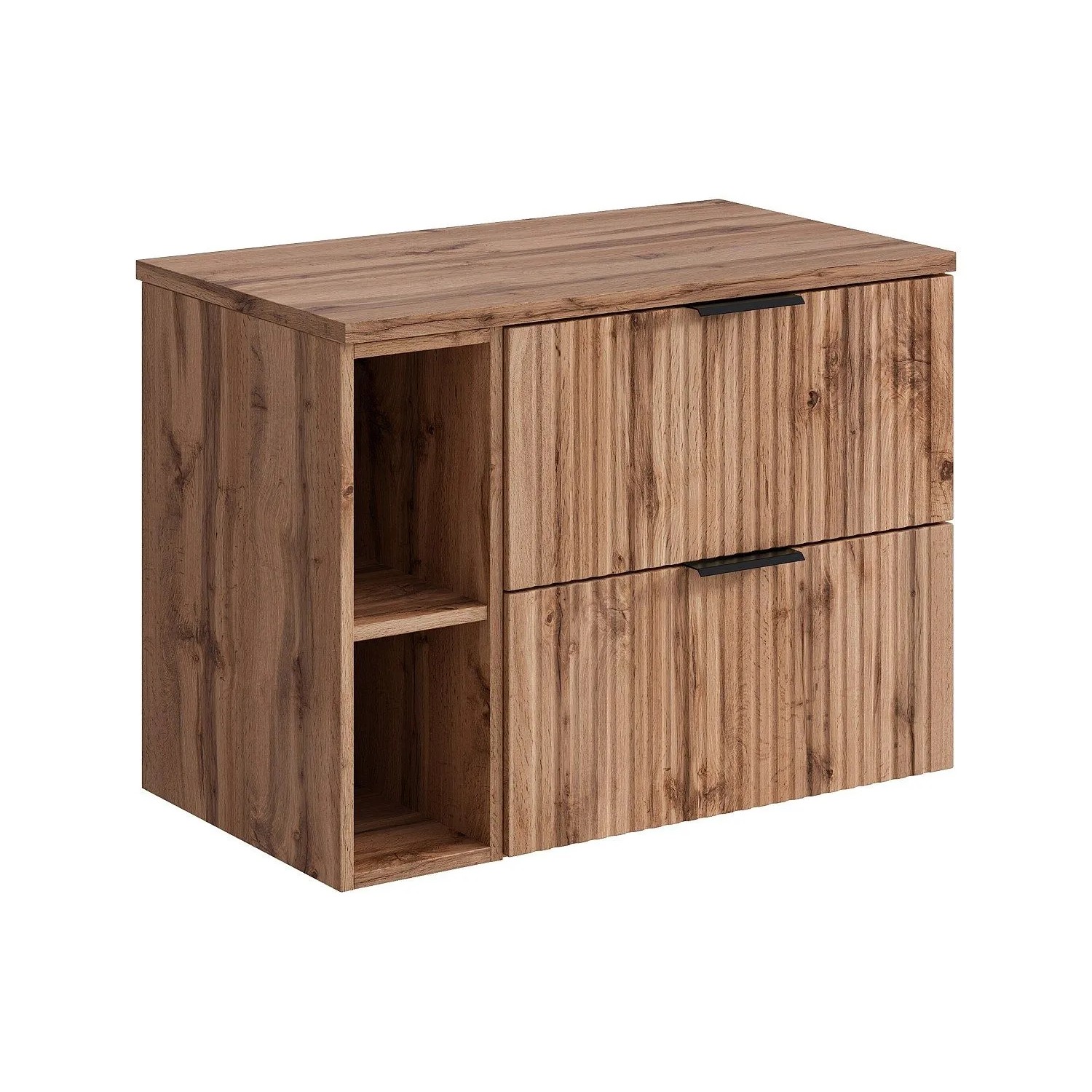 Vente-unique Waschbeckenunterschrank Zevara Naturfarben Hell 80 cm